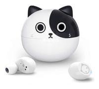 (B)Auricolari wireless per bambini, auricolari in-ear Panda Bluetooth 5.3 con doppio microfono, HiFi