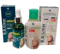 B.B clear oil and siero eclaircissant anti compiti chiarificante a base di vitamina E e acidi della frutta 60ml e 30ml