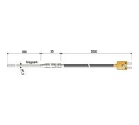 B + B Thermo-Technik 0625 1189-41 Sonda ad immersione -100 fino a +1000 °C Sen