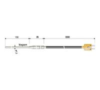 B + B Thermo-Technik 0625 1429-11 Sonda ad immersione -100 fino a +1000 °C Sen