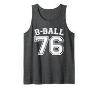 B-Ball - Pallone da Basket, Numero 76, per Allenamento Varsity Vintage Canotta