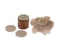 B Baosity 40pcs Ciondolo in Legno con più Fori per Il Kit Punto Croce Contato Progetti Artigianali