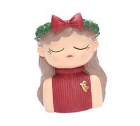 B Baosity Flower Pot Planter Originale Vaso Resina Fantasia Statuetta Bambina Simpatica Contenitore Piante Decorativo Adatto per Soggiorno Scrivania Hotel Terra, Style D