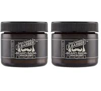 B.BARBER Balsamo Barba Naturale Dermatologicamente Testato, Giallo, 5.5 x 5.5 x 5, 50 Millilitri (Confezione da 2)