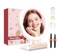 B Beauty Planet Specchio d'ingrandimento con luce 30X, specchio per il trucco a doppio lato con ingrandimento 1X/ 30X e pinzetta, 2000mAh 3 modalità di colore con luminosità regolabile