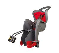 b bellelli Mr Fox - Seggiolino Bici Posteriore - Attacco B-Fix - Si Fissa al Telaio - dai 9 Mesi ai 8 Anni - Max 15 kg - Colore Dark Grey