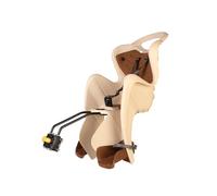 b bellelli Mr Fox - Seggiolino Bici Posteriore - Attacco Multifix - Si Fissa al Telaio - dai 9 Mesi ai 8 Anni - Max 15 kg - Colore Beige-Brown