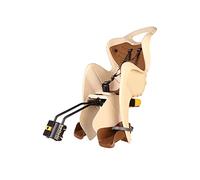 b bellelli Mr Fox - Seggiolino Bici Posteriore - Attacco Relax: Si reclina Fino a 15° - Si Fissa al Telaio - dai 9 Mesi ai 8 Anni - Max 15 kg - Colore Beige-Brown