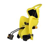 b bellelli Mr Fox - Seggiolino Bici Posteriore - Attacco Relax: Si reclina Fino a 15° - Si Fissa al Telaio - dai 9 Mesi ai 8 Anni - Max 15 kg - Colore Yellow Hi-Viz