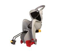 b bellelli Mr Fox - Seggiolino Bici Posteriore - Attacco Relax: Si reclina Fino a 15° - Si Fissa al Telaio - dai 9 Mesi ai 8 Anni - Max 22 kg - Colore Silver
