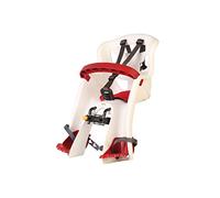 b bellelli Tatoo Plus - Seggiolino Bici Anteriore - Attacco Handlefix - Si Fissa al Manubrio - dai 9 Mesi ai 3 Anni - Max 15 kg - Colore White
