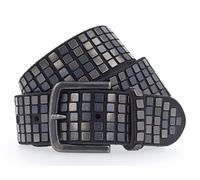 b.belt Cintura con borchie Quinn in pelle schwarz (BB4002L38-110-0790)