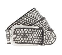 b.belt Cintura borchiata in pelle 80 cm marrone