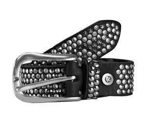 b.belt Cintura borchiata in pelle 95 cm 95 cm nero