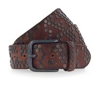 b.belt Cintura con borchie in pelle 100 cm marrone