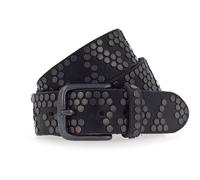 b.belt Cintura con borchie in pelle schwarz (BB4022L39-105-0790)