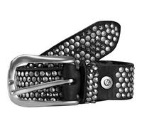 b.belt Cintura con borchie in pelle 85 cm nero