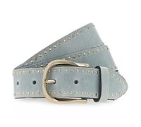 b.belt Cintura con borchie Pelle 75 cm blu