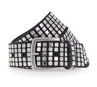 b.belt Cintura con borchie Quinn in pelle 80 cm nero