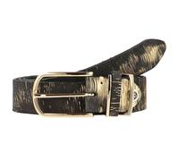 b.belt Cintura in pelle schwarz/gold-metallic (BB0958L64-100-7917)
