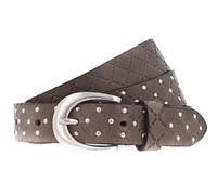 b.belt cintura Lilou Silver Leder-Nietengürtel W100