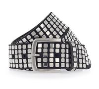 b.belt Cintura con borchie Quinn in pelle 105 cm nero