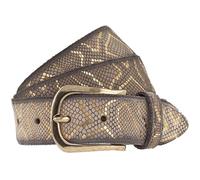b.belt Cintura Sabia in pelle vanille/gold metallic (BB0984L59-80-1217)