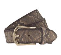 b.belt Cintura Sabia in pelle dunkel grau/gold metallic (BB0984L59-80-7717)