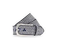 b.belt Cintura borchiata in pelle dunkles jeans blau (BB0225L03-100-0485)