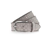 b.belt Cintura con borchie in pelle 100 cm grigio