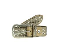 b.belt Cintura Vera Pelle 85 cm beige