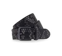 b.belt Cintura con borchie in pelle schwarz (BB4022L39-85-0790)