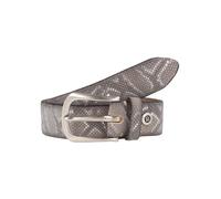 b.belt Cintura Vera Pelle 95 cm grigio