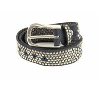 b.belt cintura Zoe Silver Stud Belt W100 Navy