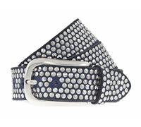 b.belt cintura Zoe Silver Stud Belt W105 Denim
