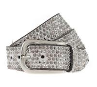 b.belt cintura Zoe Silver Stud Belt W105 White