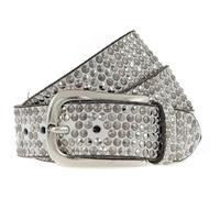b.belt cintura Zoe Silver Stud Belt W95 White