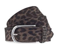 b.belt Leora Swk Ledergürtel Mid Brown / Darkbrown Multi W85