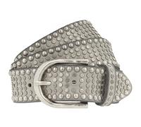 b.belt Riva Cintura con borchie in pelle hellgrau (BB0989L38-85-0710)