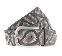 b.belt Sabia Ledergürtel Brown / Silver Metallic