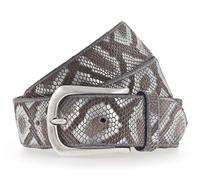 b.belt Sabia Ledergürtel Brown / Silver Metallic