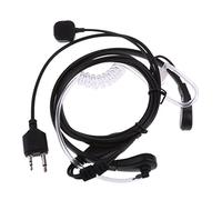 B Blesiya Cuffia 2-Pin Gola Microfono con Auricolare PTT Headset di Sicurezza e Bodyguard per Midland G6, G7, G8, G9, G12