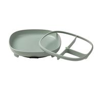 b.box 2 in 1 suction plate | Strong suction base | Removable divider to age up | Grows with your child | Curved sides for easy scooping | Dishwasher Safe | From 6m+