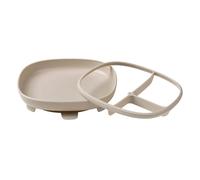 b.box 2 in 1 suction plate | Strong suction base | Removable divider to age up | Grows with your child | Curved sides for easy scooping | Dishwasher Safe | From 6m+