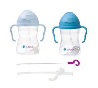 b.box Bicchiere con Cannuccia, Tazza Antigoccia per Neonati, Bicchiere a Prova di Perdite per Bambini dai 6 Mesi in su, Bottiglia per Acqua o Latte, Senza BPA, Lavabile in Lavastoviglie, 240 ml