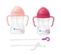 b.box Bicchiere con Cannuccia, Tazza Antigoccia per Neonati, Bicchiere a Prova di Perdite per Bambini dai 6 Mesi in su, Bottiglia per Acqua o Latte, Senza BPA, Lavabile in Lavastoviglie, 240 ml