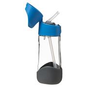 b.box Borraccia in Tritan | Bottiglia facile da impugnare e coperchio a tenuta stagna, design moderno e adatto ai bambini, ideale per dopo tazza | 450 ml - ardesia blu