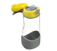 b.box Borraccia sportiva in Tritan per bevande e spremiagrumi, coperchio facile da aprire/chiudere con grado alimentare di alta qualità (sorbetto al limone)