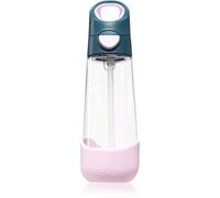 B.Box Bottle with Straw bottiglia con cannuccia Indigo Rose 600 ml