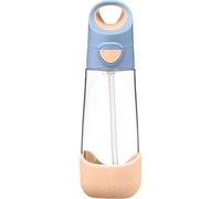 b.box Bottle with Straw bottiglia con cannuccia Peach 1 pz